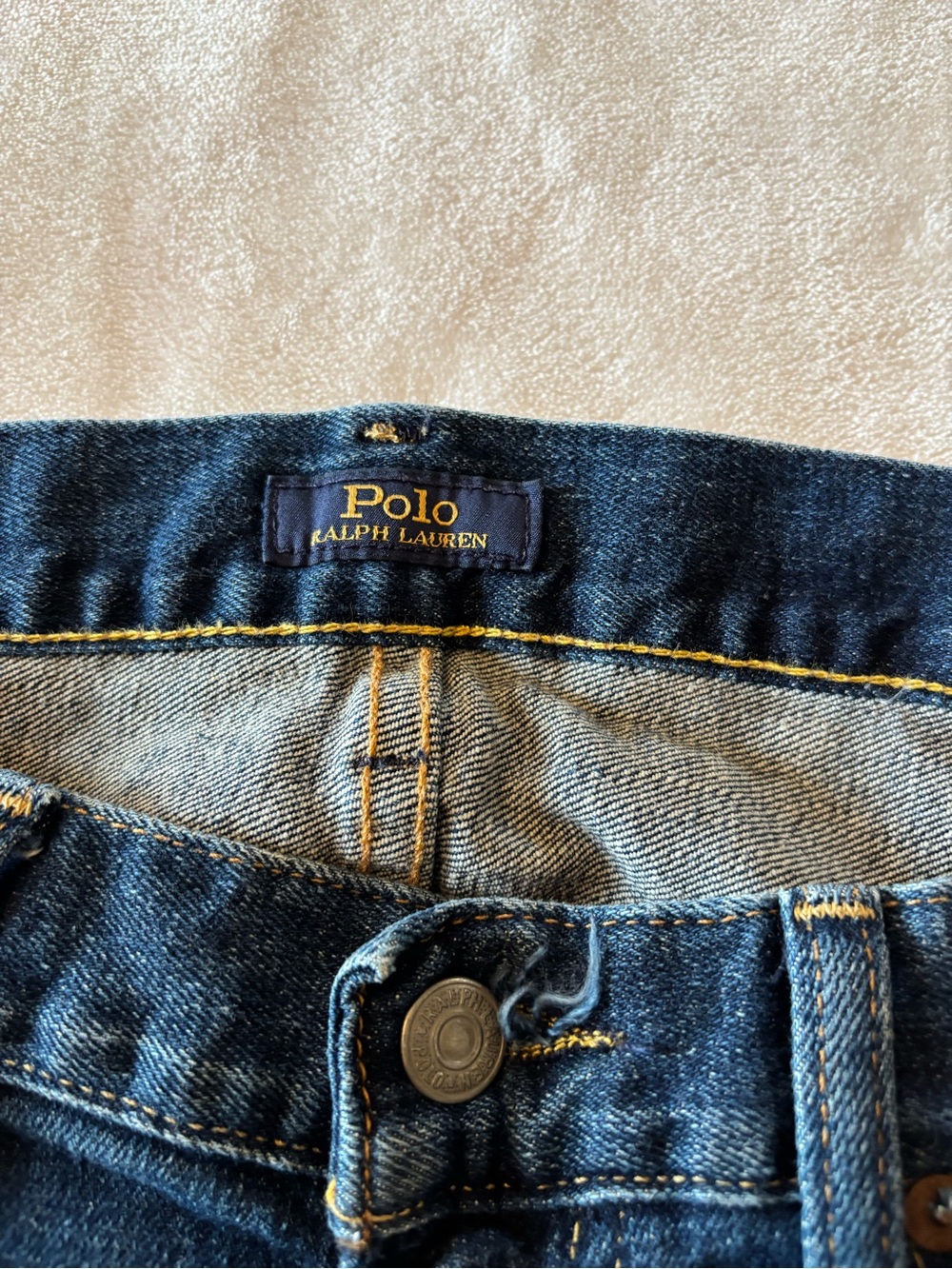 Ralph Lauren Slim Straight Light Blue Jeans - Picture 2 of 7